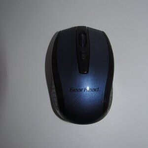 Gearhead Blue Metallic Wireless 2.4ghz Computer Mouse MP2125BLU NO RECEIVER